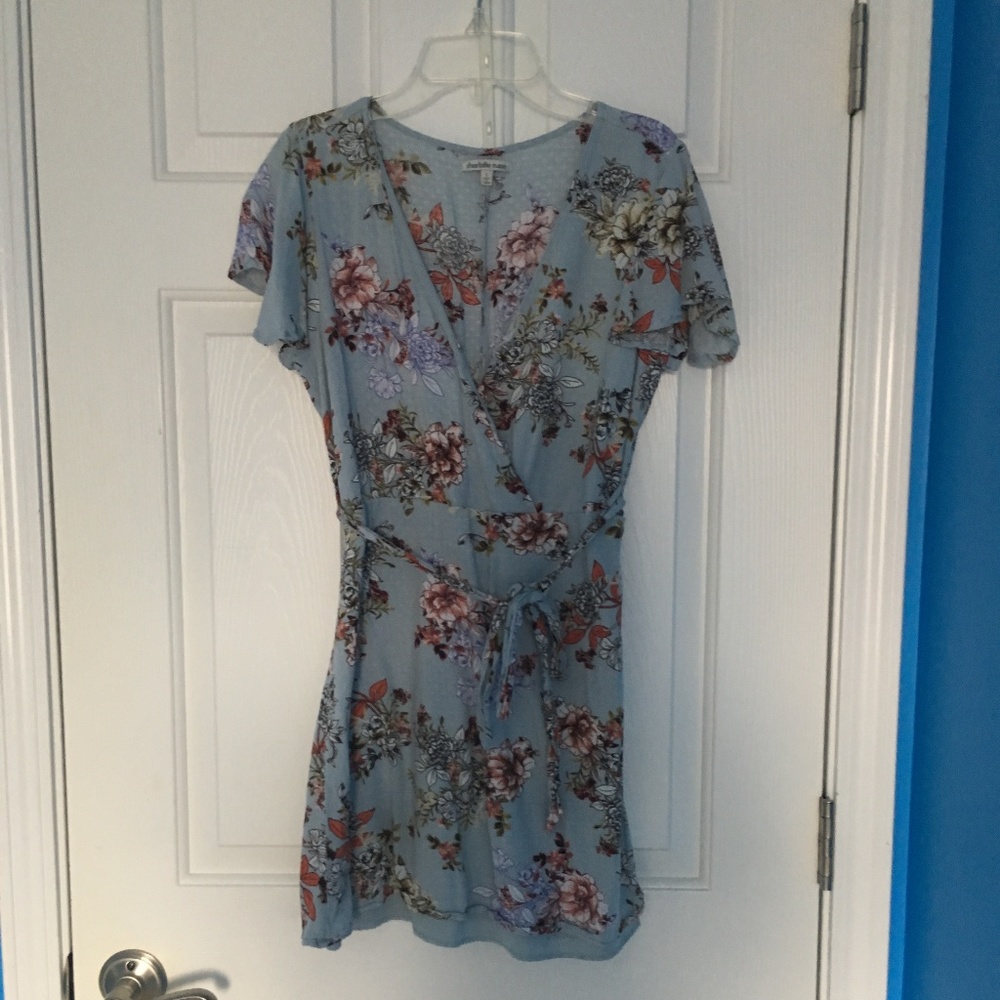 Blue Floral Charloette Russe Sundress